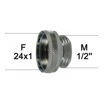 Adaptateur en métal Fxf femelle de 24 mm à 22 mm pour l'aérateur