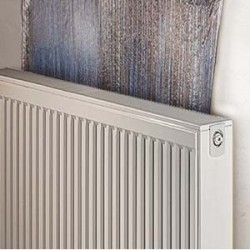 Panneau isolant réflecteur de chaleur pour radiateur 250 x 50 cm