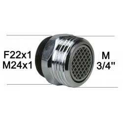 Aérateur robinet raccord M24x100-norme NF-joint étanchéité noir - Super U,  Hyper U, U Express 
